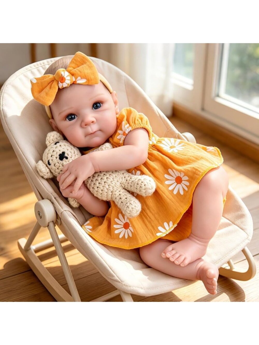 20in Realistic Reborn Baby Doll Girl Handcrafted Poseable Newborn